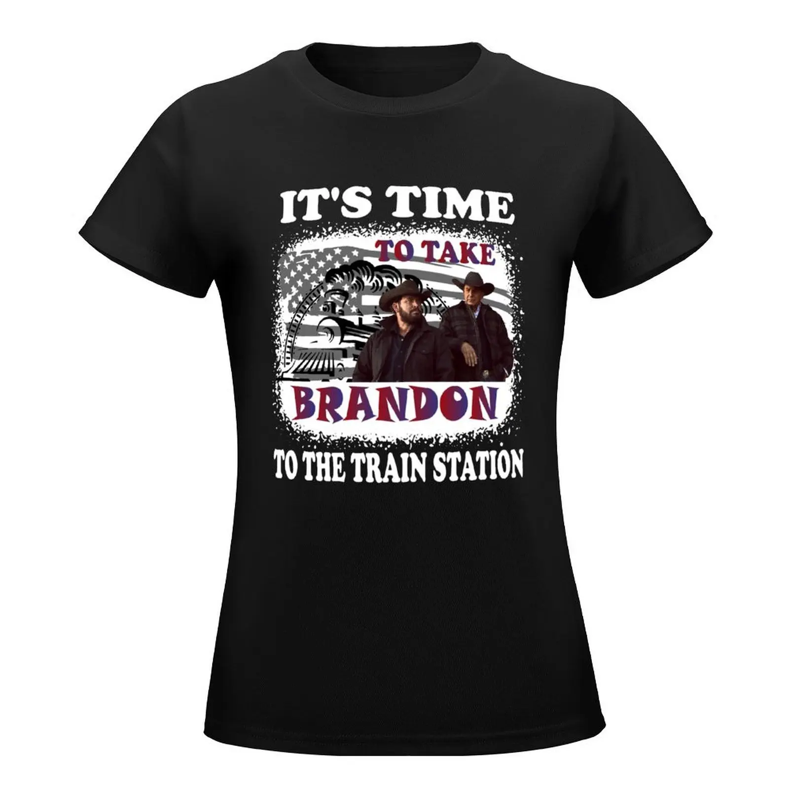 It's Time To Take Brandon To The Train Station Retro Vintage, Its Time To Take Brandon The Train Station Retro Vi T-Shirt