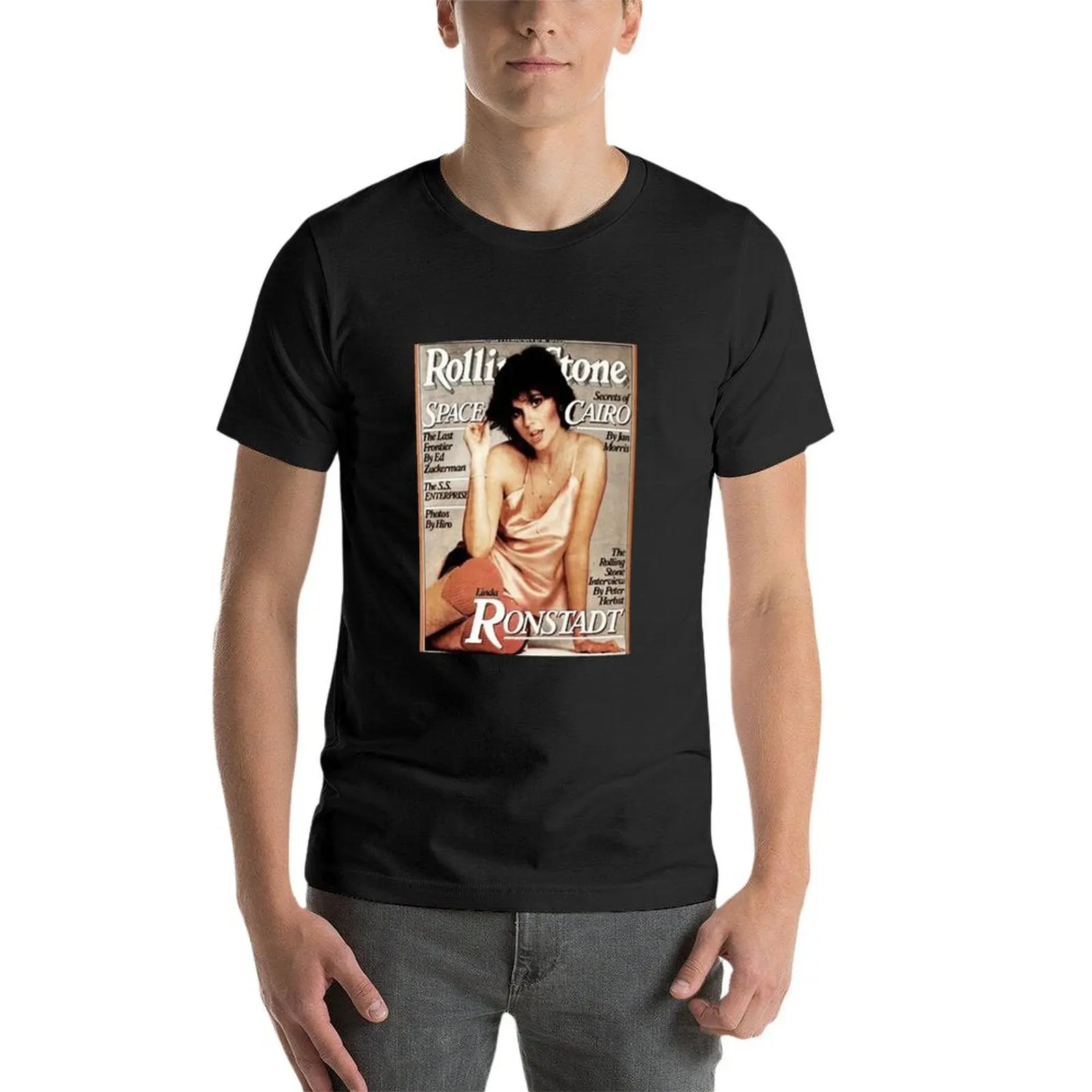 Linda Ronstadt The Rolling Stone T-Shirt quick drying oversized mens big and tall t shirts