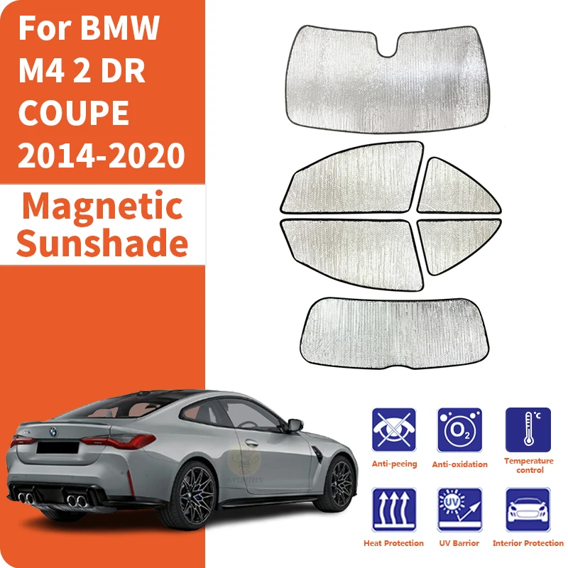 

Солнцезащитные козырьки на окна автомобиля, защита от ультрафиолета, аксессуары для BMW M4 F82 2-дверное купе 2014-2020