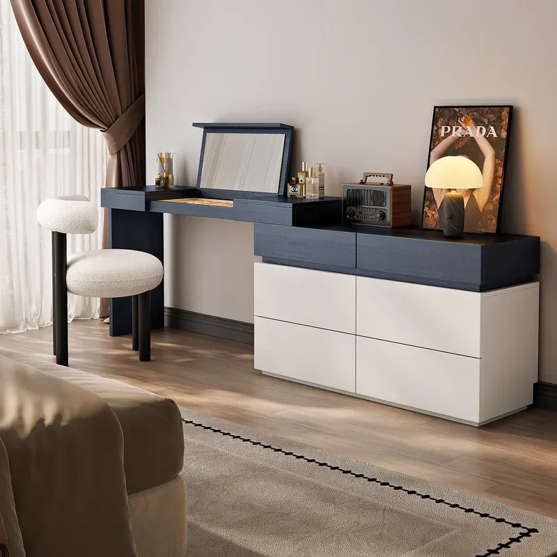 for Flip Dresser Antique 2026 New Chest Integrated Bedroom Modern Simple Makeup Table Hidden Mirror