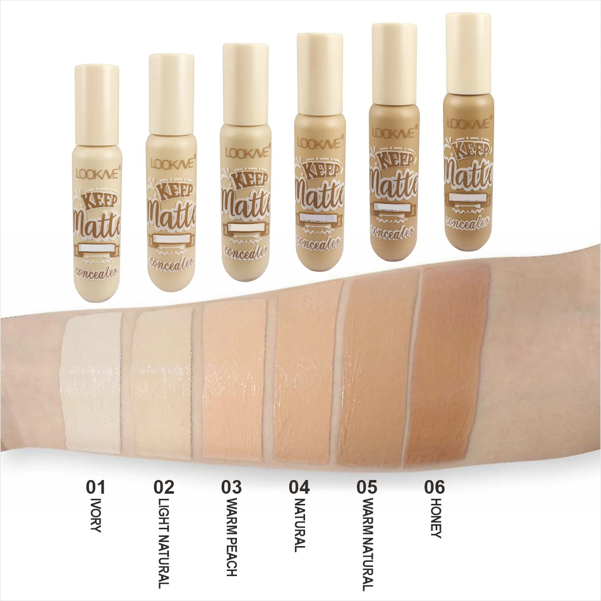 Liquid Concealer Stick Foundation Cream 6 Color Moisturizing Full Coverage Acne Dark Circle Natural Matte Concealer Cream Makeup