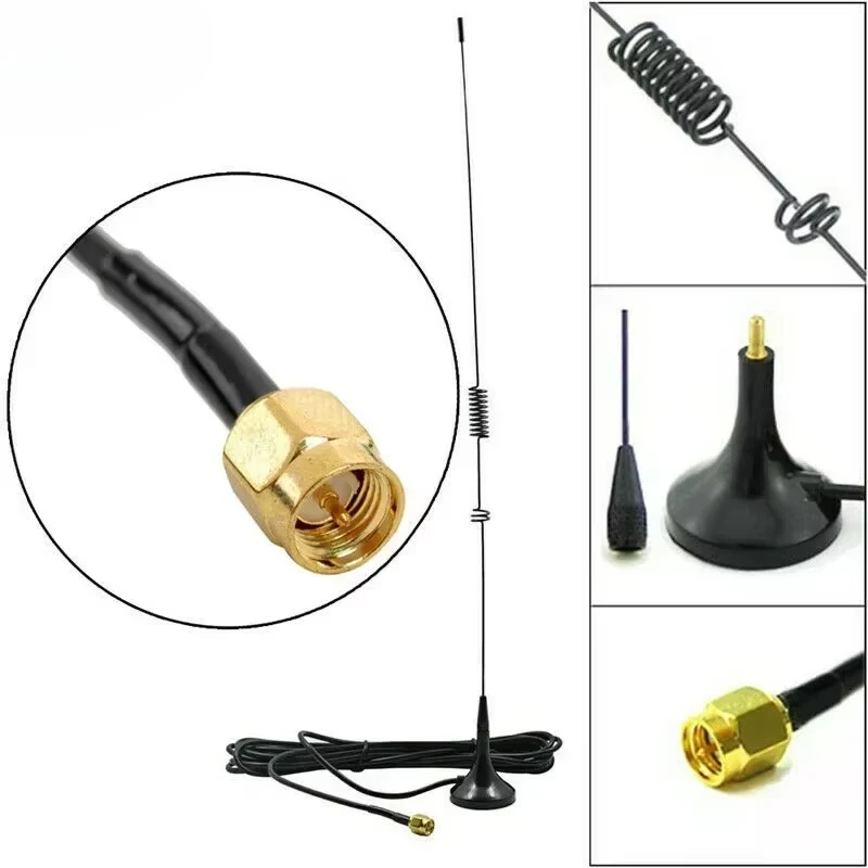 Nagoya UT-106UV Car Ham Radio Magnetic Antenna VHF/UHF Dual Band SMA-Male for Baofeng UV-3R Yaesu VX-7R TYT TH-UV3R UVF8D UV6D