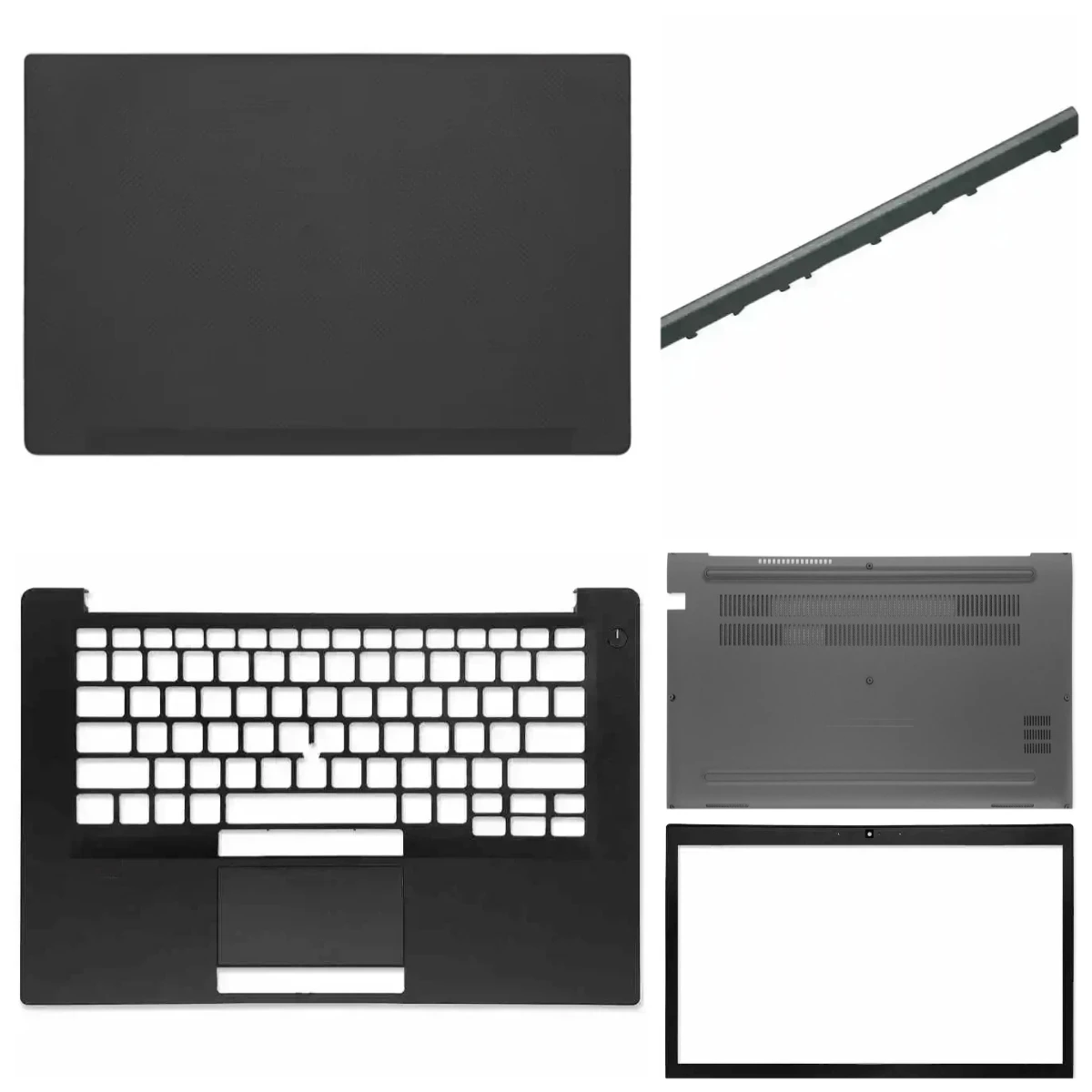 LCD top cover, screen bezel, palm rest, hinge cover, and bottom case hinge for Latitude 7480 7490 E7480 E7490 laptops