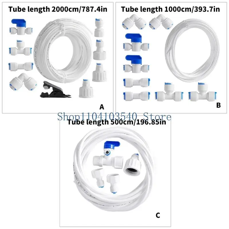 02DC Water Purification Fittings Assembly for Fridges and Ice Makers Easy to Install