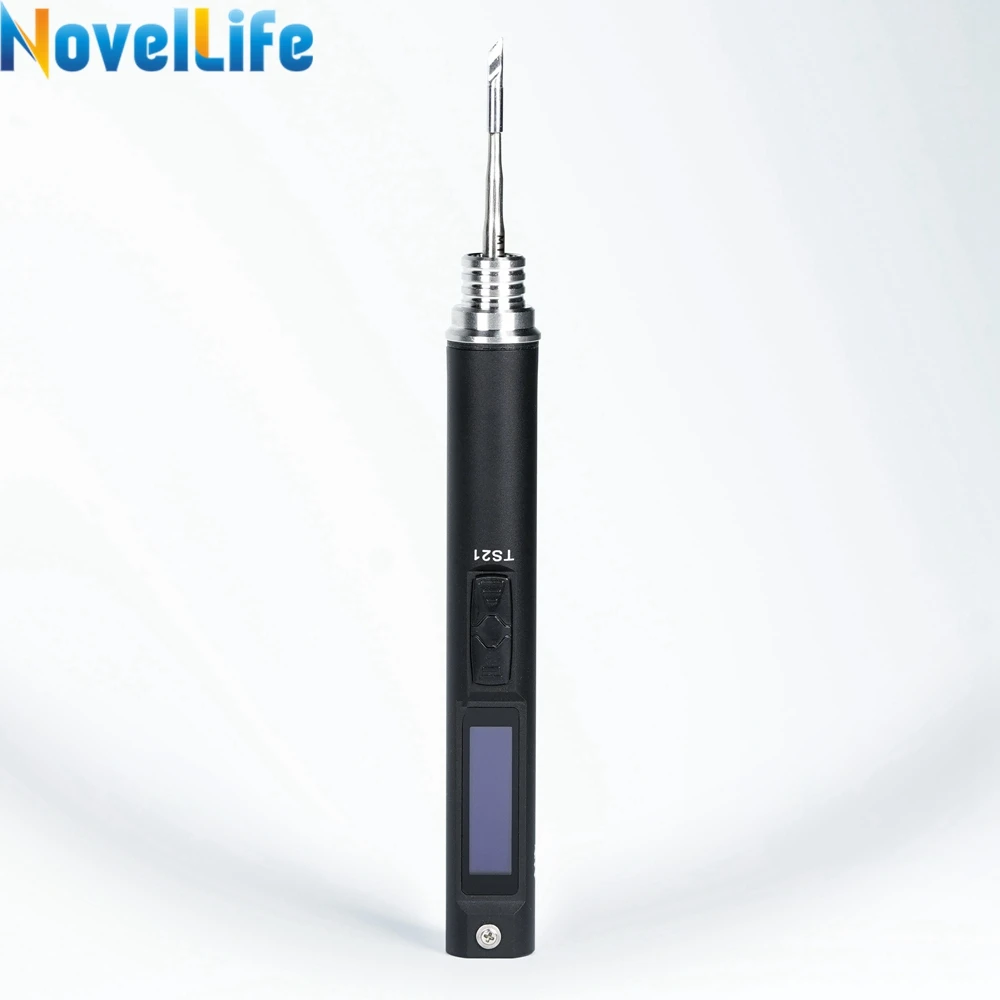 Miniware TS21 سبيكة لحام كهربائي قابل للتعديل درجة الحرارة USB المحمولة الدقة محطة لحام رقمية 100 واط ماكس C210 KU تلميح