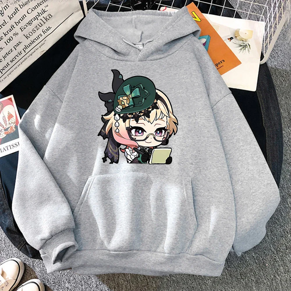 Genshin Impact Emilie Hoodie Women Fashion Harajuku Cartoon Hoodies Unisex Autumn Winter Hooded Pullovers Women's Sweatshirts