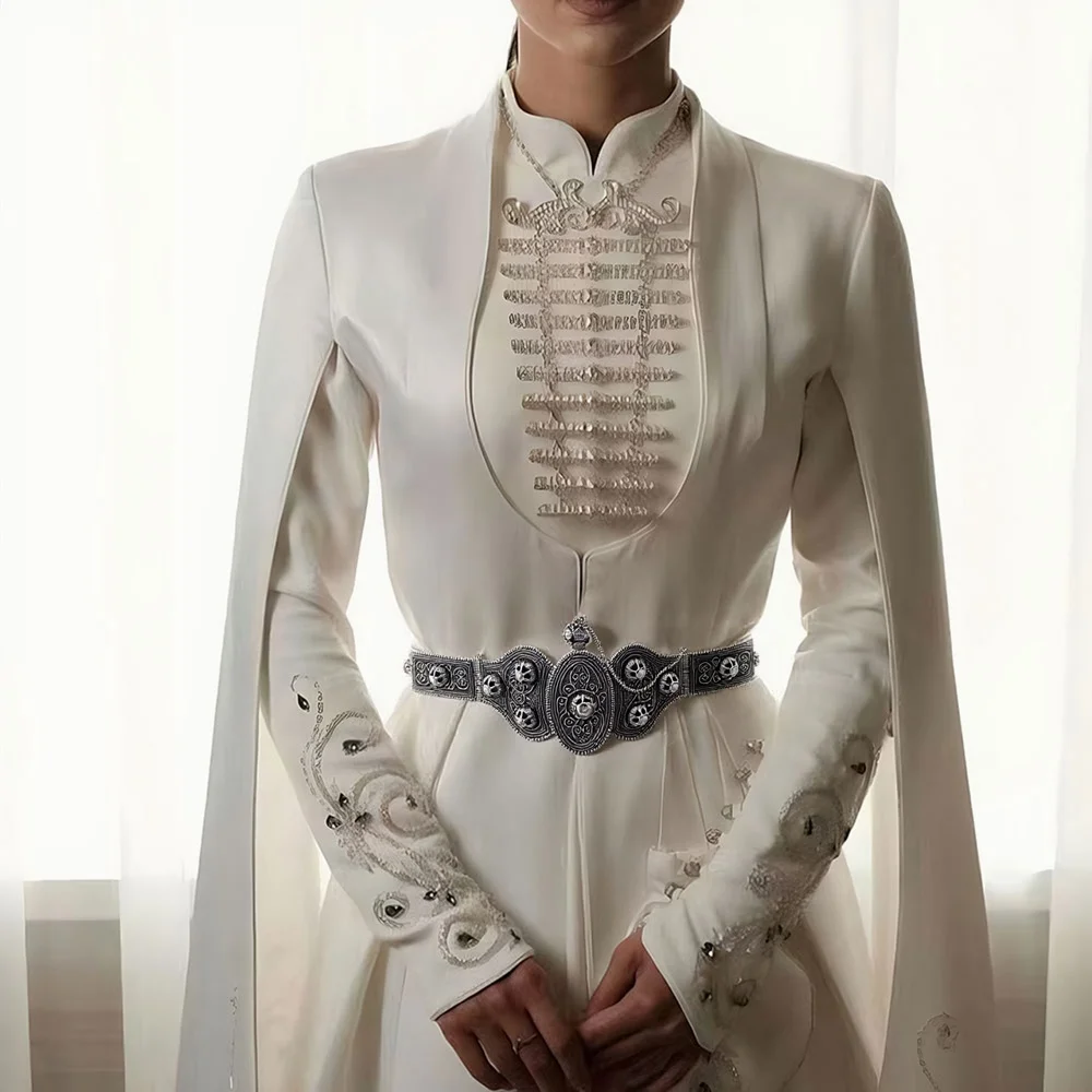 

Винтажный славянский кавказный женский платье, пояс с рельефным узором, украшение с заклепками, античное золото, турецкий металлический пояс, регулируемая длина