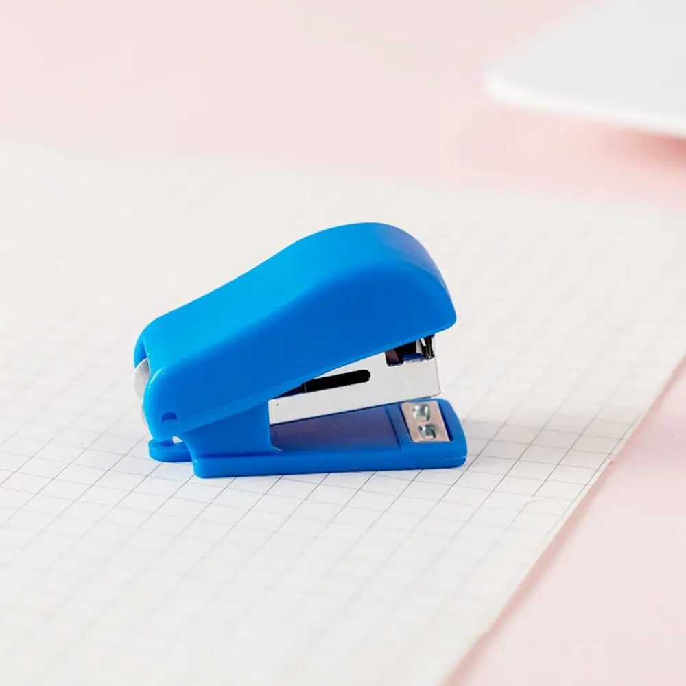 Pocket Effortless Labor-Saving Stapler Set Small Paper Binding Bookbinding Machine Fixing Paper Stapling Tools School Supplies