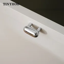 Hole 25mm / Brass Furniture Handles Modern Bright Chrome Pulls Cupboard Wardrobe Dresser Shoe Box Drawer Cabinet Wine Bar Knob