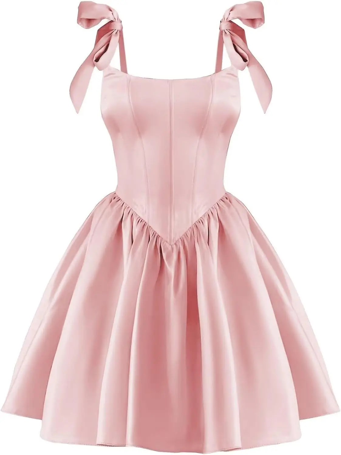 

2025 Homecoming Dresses for Teens Satin Spaghetti Straps Mini Dress Corset A-line Short Prom Ball Gown Above Knee , Mini