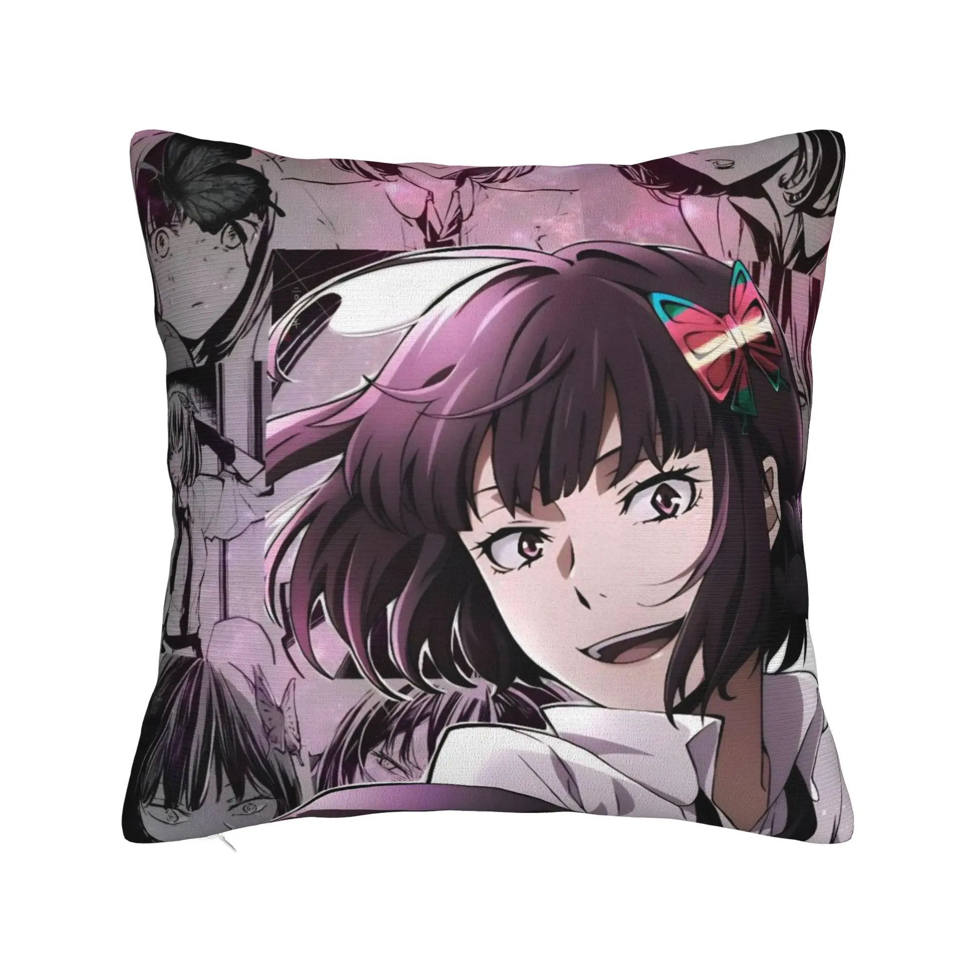 Anime Bungo Stray Dogs Pillowcase Soft Polyester Cushion Cover Decorations  Pillow Case Cover Bedroom Square 45X45cm