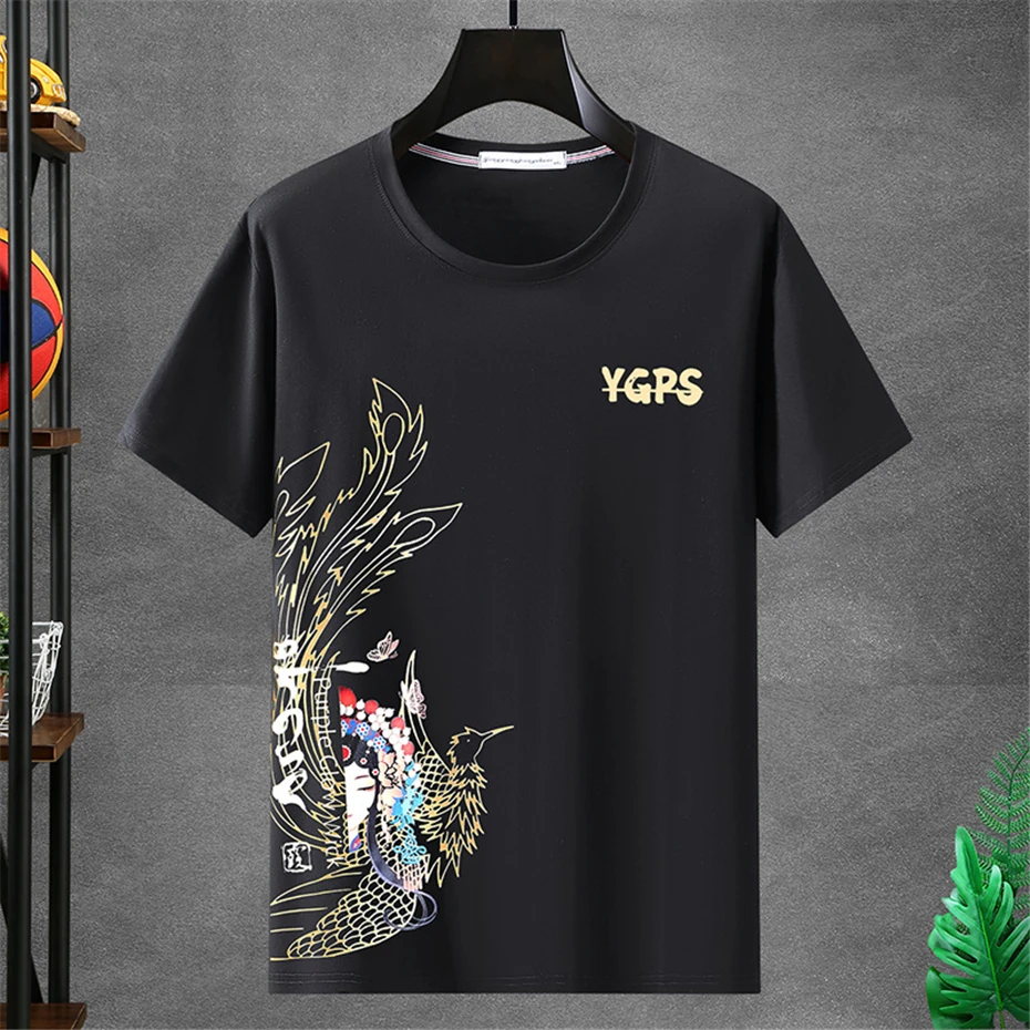 12XL Plus Size T-shirt Men Summer Short Sleeve T Shirt Big Size Tops Tees Male Casual Print Tshirt 12XL