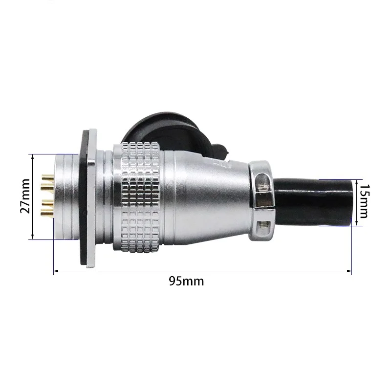 1/5Set P28 Aviation Square Plug Socket 2/3/4/5/7/10/12/14/16/19/20/24 Pin Circular Butt Joint P28K2Q PLS28 Male Female Connector