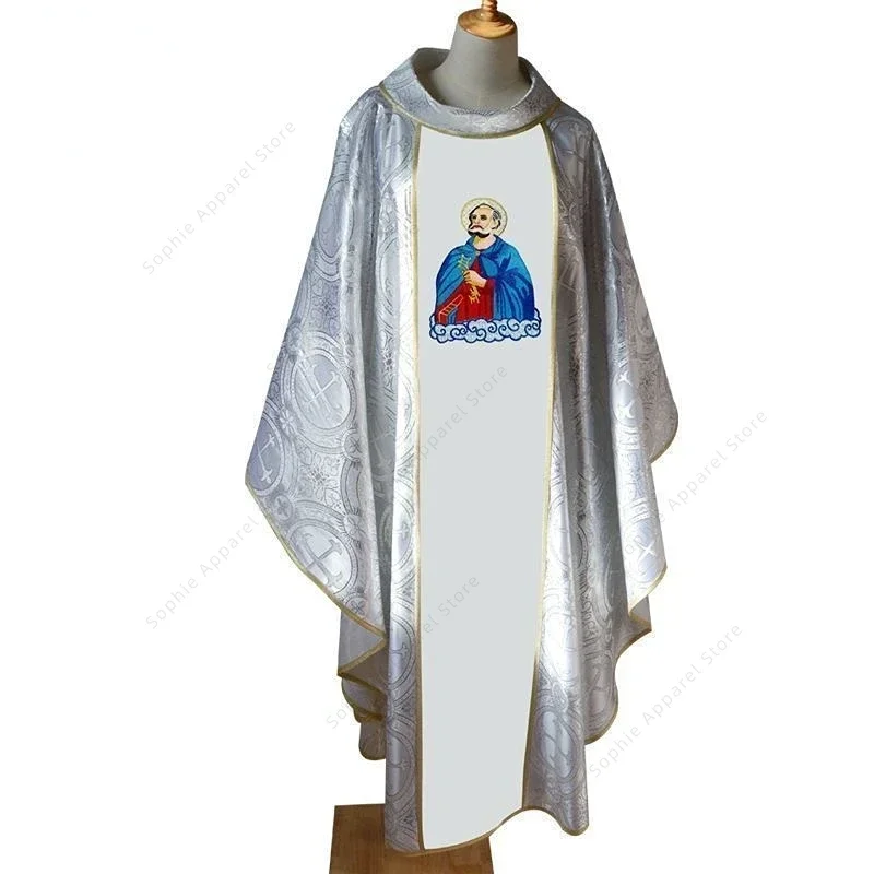

Chasuble Vestments Father Mass Catholic Anglican Lutheran Churches Clergy Robe Religious Archbishop Liturgical Priest Uniforms