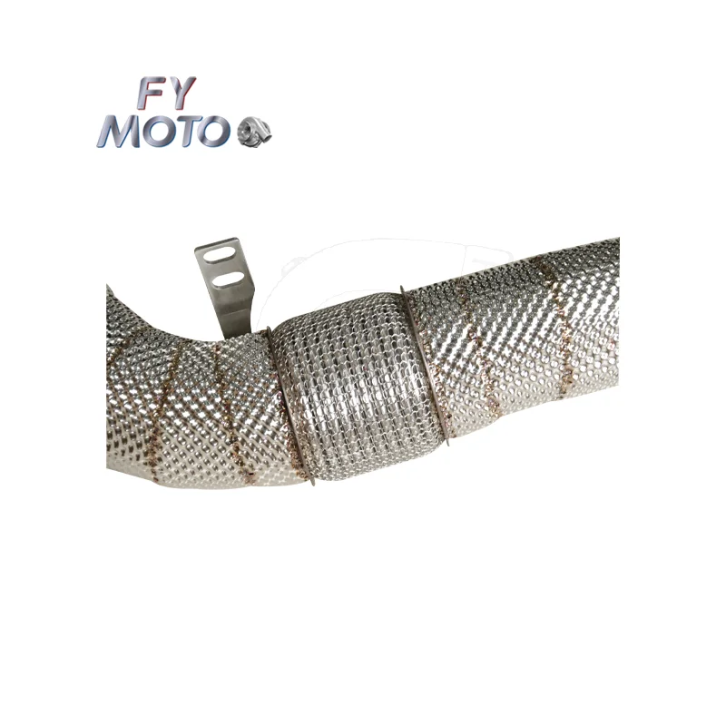 For BMW M850I G14 G15 G16 X5M X5 G05 G30 M550I N63 Downpipe With Heat Shield
