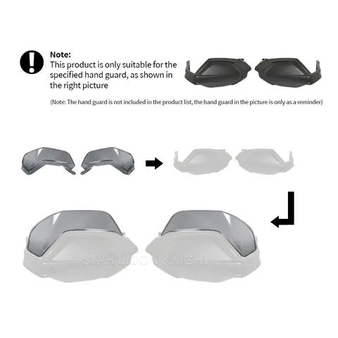 Handtagsskydd för Tiger 1200 Rally Pro GT Pro TIGER1200 GT 2022 - Motorcykel Handskyddsförlängare Handskydd Sköld 8 best sales Tiger 1200 GT Pro - №2