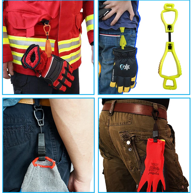 Safety Glove Clips for Work, Holder Hanger, Guard Labor Clamp, Grabber Catcher, Hot Clip, 10Pcs