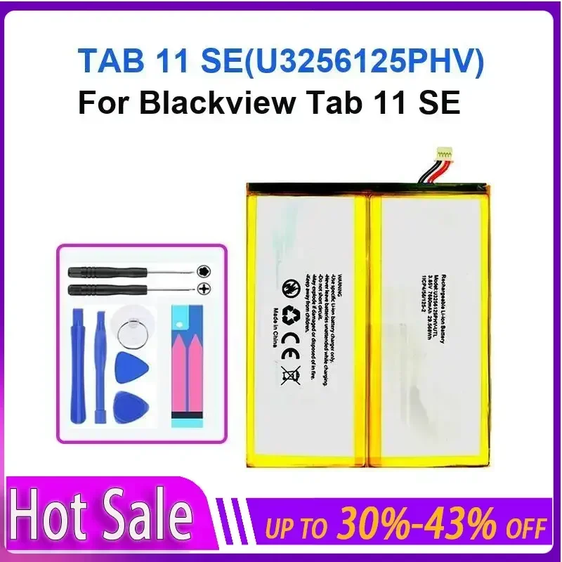 

Tablet Battery 7680mAh For Blackview Tab 11 SE TAB 11 SE(U3256125PHV) long-lasting and replaceable battery