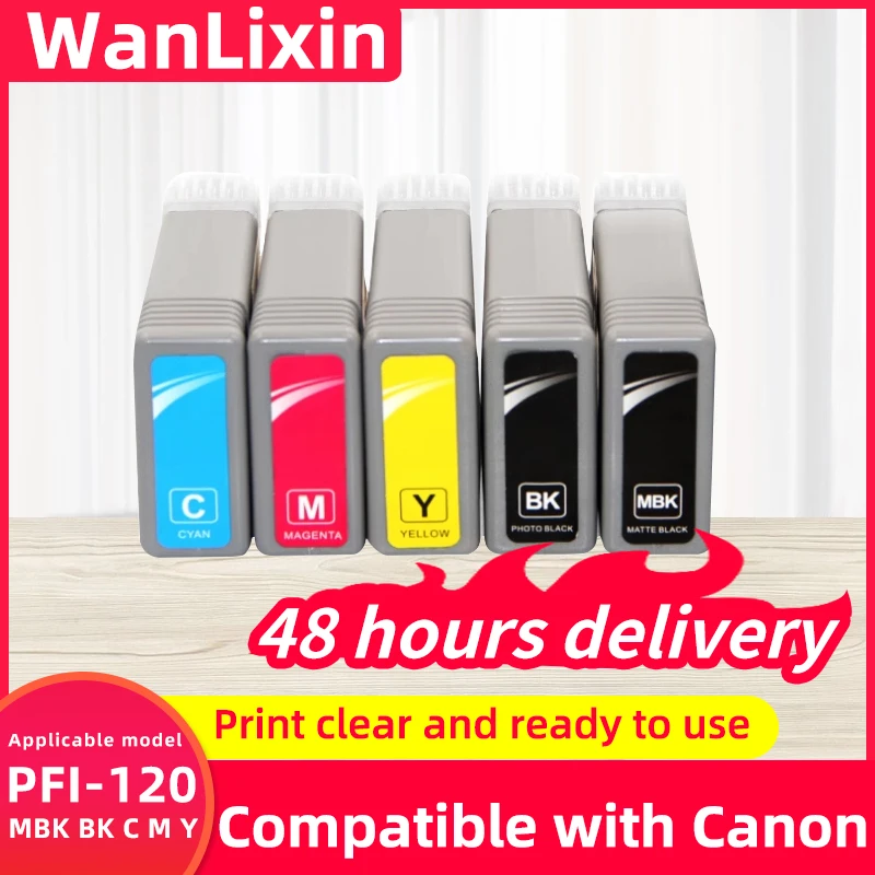 

Чернильный картридж PFI 120 PFI-120 для Canon imagePROGRAF TM-200 TM-205 TM-250 TM-300 TM-305 TM-350 GP-200 GP-300 чернила для принтера