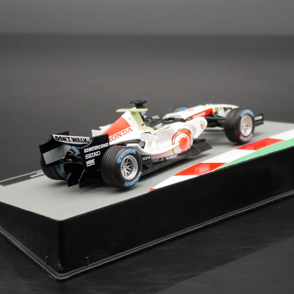 Ixo 1:43 Honda RA106 2006 Jenson Button Racing Diecast Car Model Metal Toy Vehicle