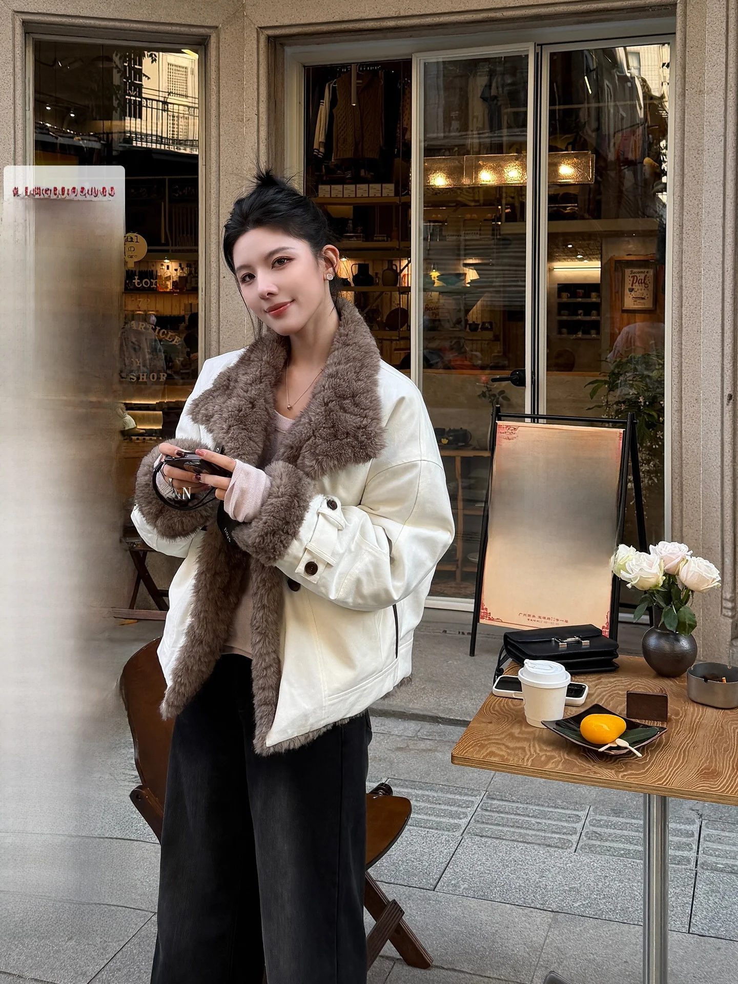 

Экологичное пальто из искусственного меха для женщин, утепленное хлопком, с воротником-стойкой, длинное, в корейском стиле, зимняя верхняя одежда