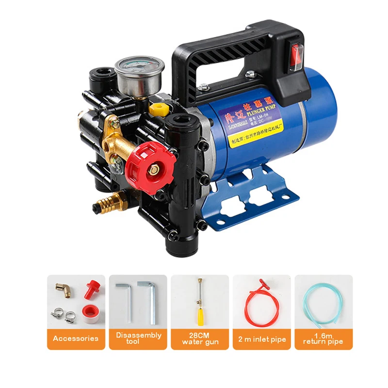 12V/24V/60V/72V/220V High Pressure Agricultural Electric Double-Cylinder Plunger Pump Sprayer Piston Irrigation Sprayer