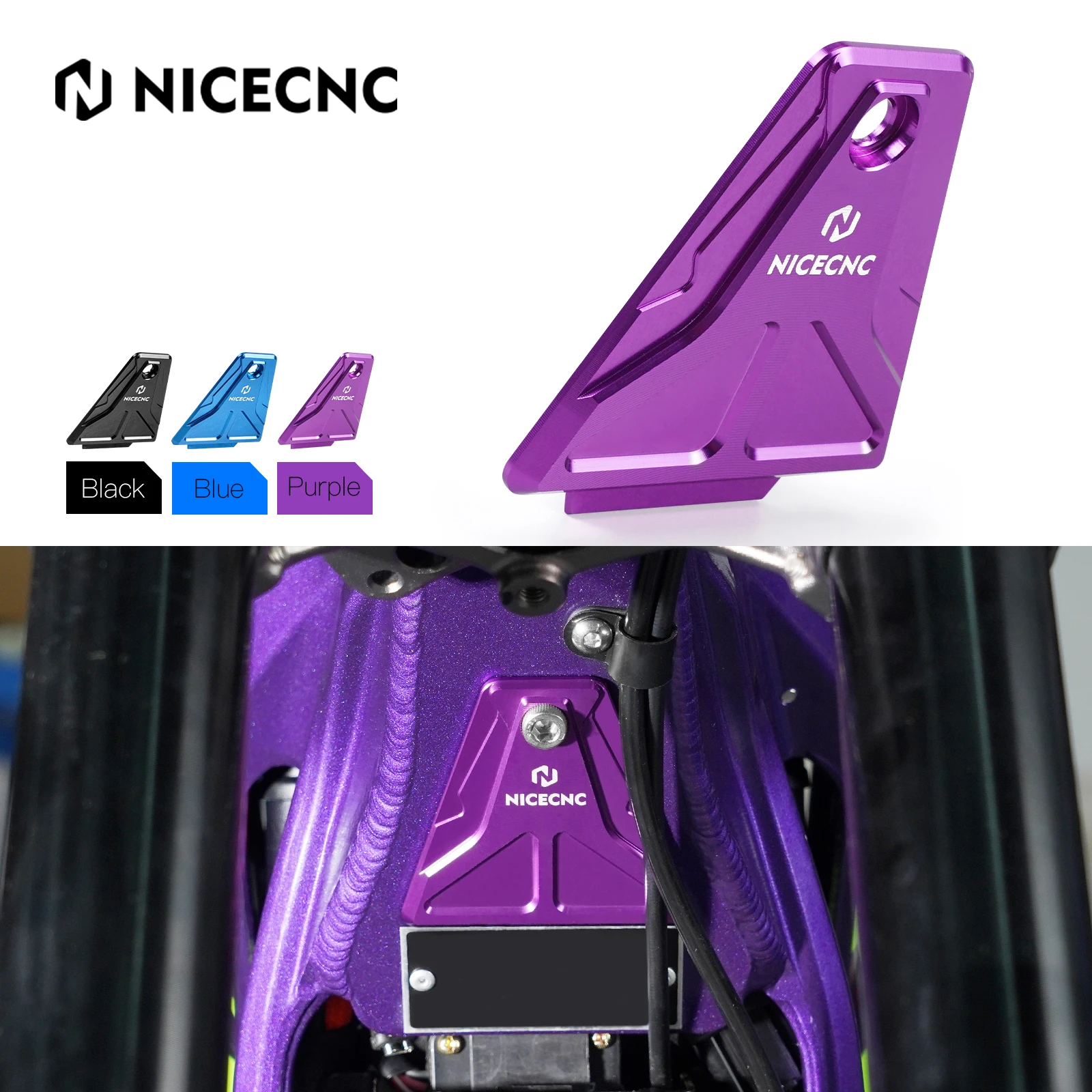 NICECNC For 2026 2024 Surron Light Bee X S L1E Surron Electric Bike Horn Cover Gap Cover Plate Aluminum For Segway X160 X260