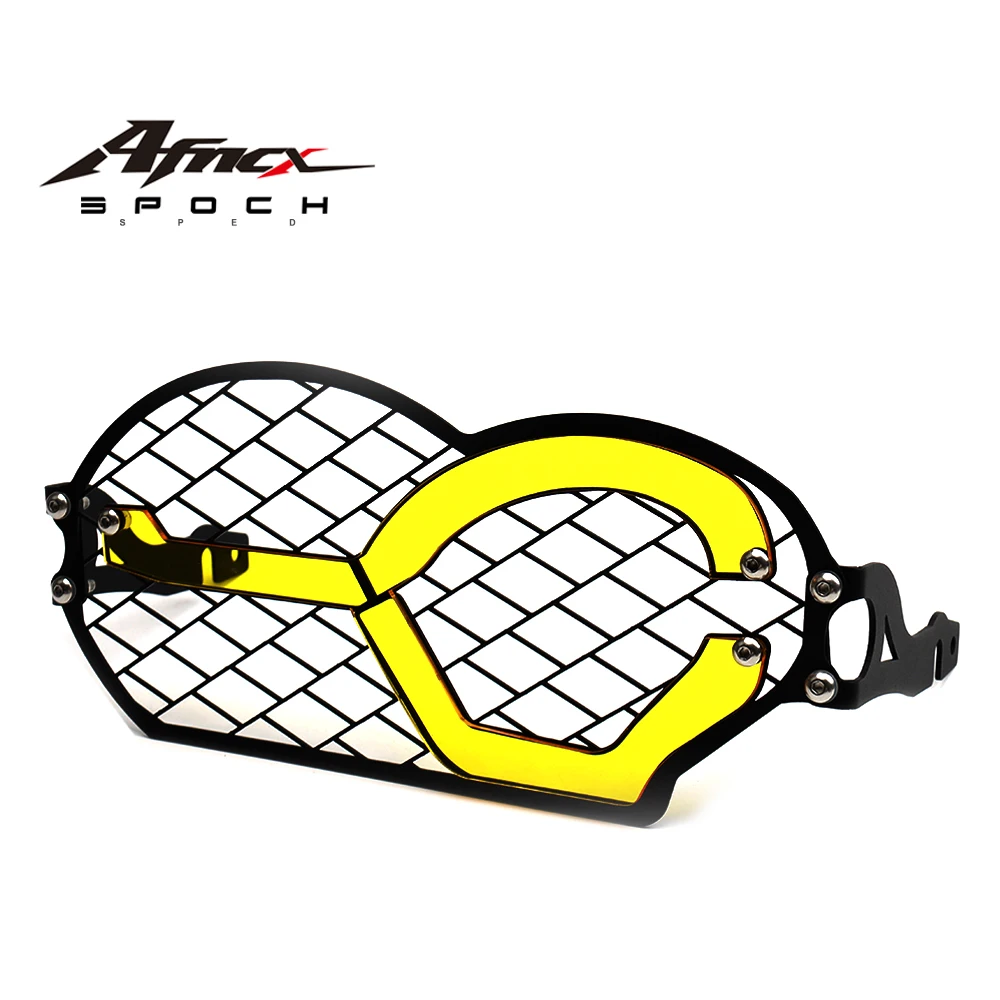 Für R1200GS 2004-2012 GS1200 Adventure 2005-2011 Motorrad-Scheinwerferschutzgitter, Acrylschutz gegen Spritzer, Aluminium