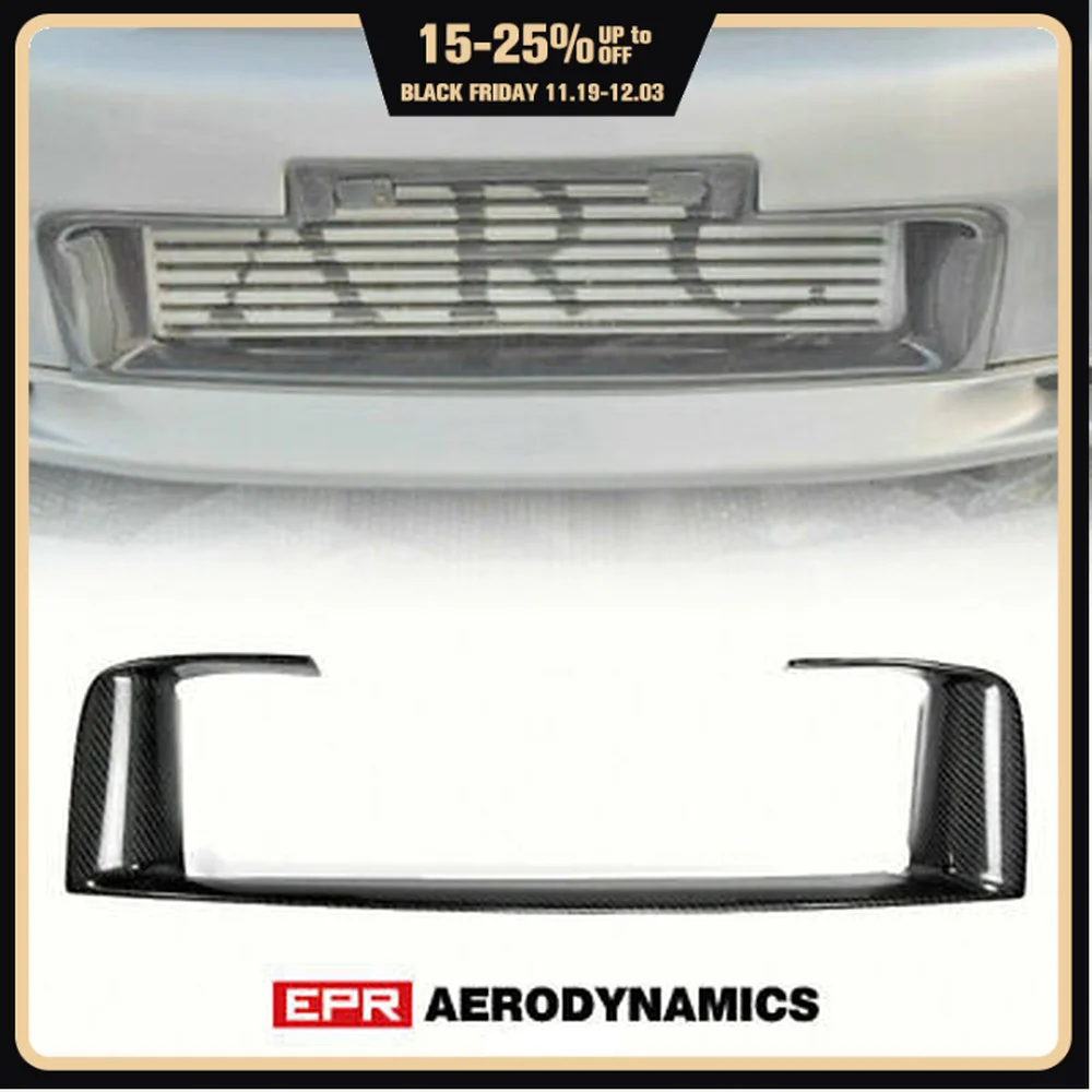 

For Nissan R33 Skyline GTR OE style Carbon Fiber Glossy Finished Front Bumper Intercooler Surround Duct Car Exterior accessories