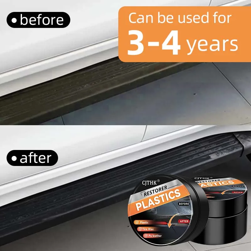 Car Plastic Restorer Back To Black Gloss Auto Interior Leather & Panel Renewal Wax Coating Agent Auto Polish And Repair Coating