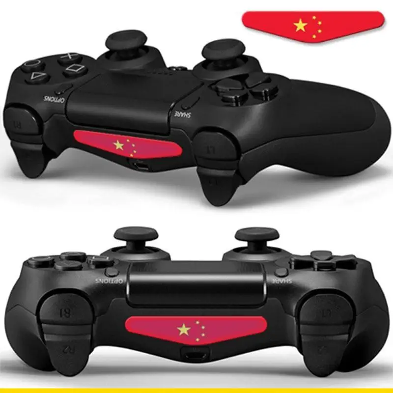 SZCH 1PC Handle Sticker For 4 Game Controller Light Bar PVC Decals