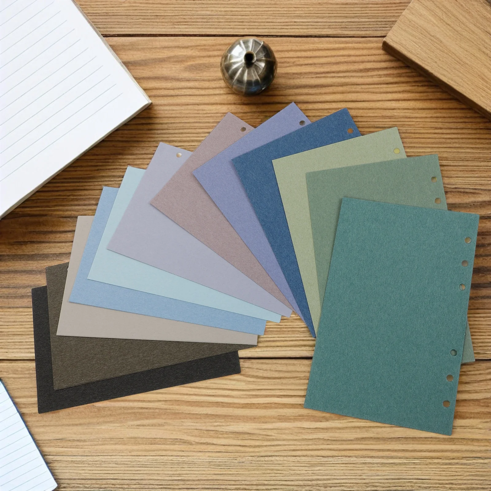 

24pcs A6 Loose Leaf Paper Refills Binder Punched Sheets For Journaling Collage Wrapping Planner Notebook Replacement Core Filler