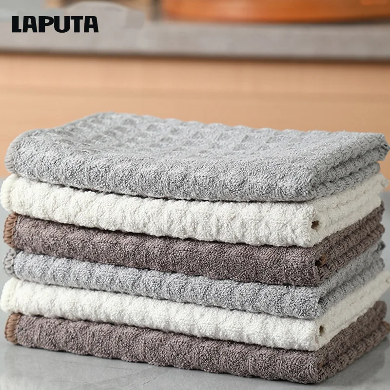 

Cleaning Towels Cloths That Absorb Water Do Not Shed Hair Thickened Glass Cloth for Wiping Tables Floors Kitchens Restaurants