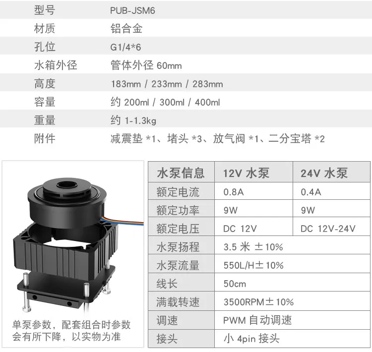 Pump box integrated all-metal shell explosion-proof, crack-proof and drop-proof industrial water pump silent PUB-JSM6