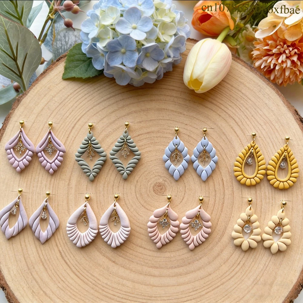 Art Scalloped Teardrop Deco Po - Diamond Stud Earrings recension och pris