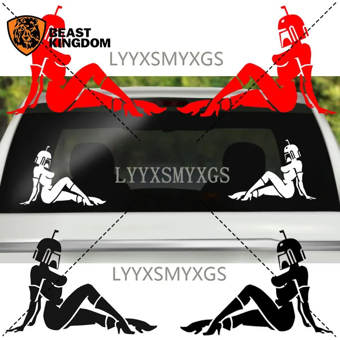 Pegatinas de Vinilo para Autos de Star Wars, Personalidad y Creatividad, Resistentes al Agua y al Sol, Calcomanías de PVC al por Mayor para Decoración de Autos
