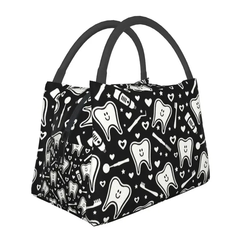 

Зубная термоизолированная сумка для обеда, женский портативный контейнер для обеда с зубами для пикника на открытом воздухе, многофункциональная коробка для еды