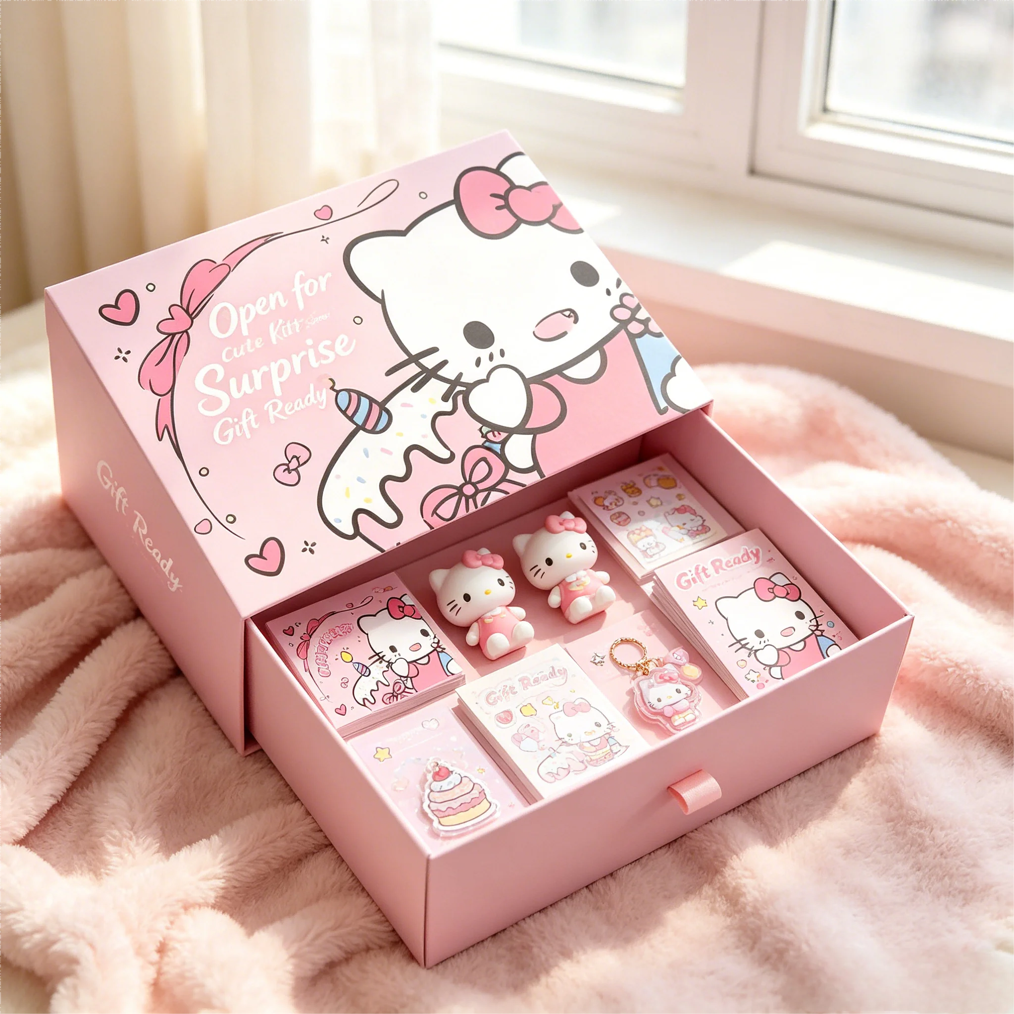 

3-9Pcs Random Blind Mystery Decompression Bag,Hello Kitty Kuromi Mini Doll Ornaments,300 Styles Surprise Collectible Gift