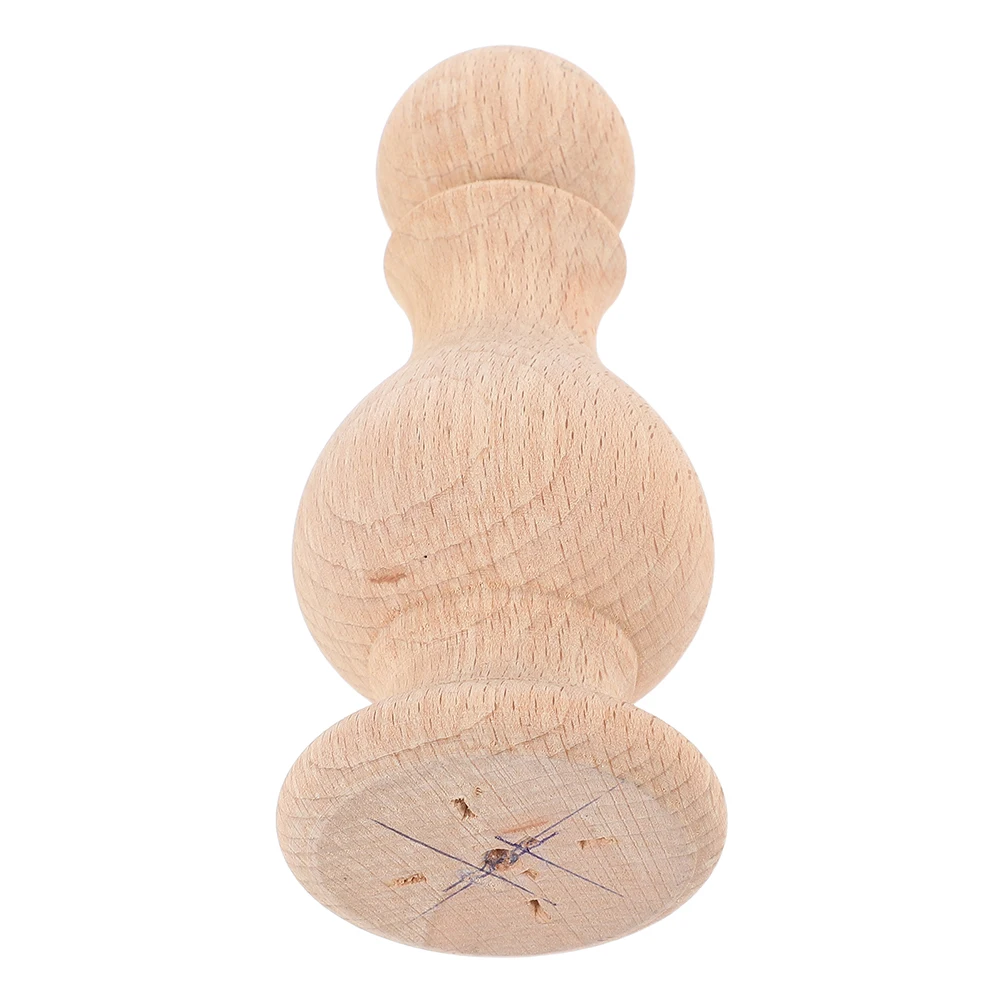 

Natural Wood Finial Set Handcrafted Round Ball Design for Curtain Rod Ends Bed Post Caps Stair Spindles Wooden Decorative