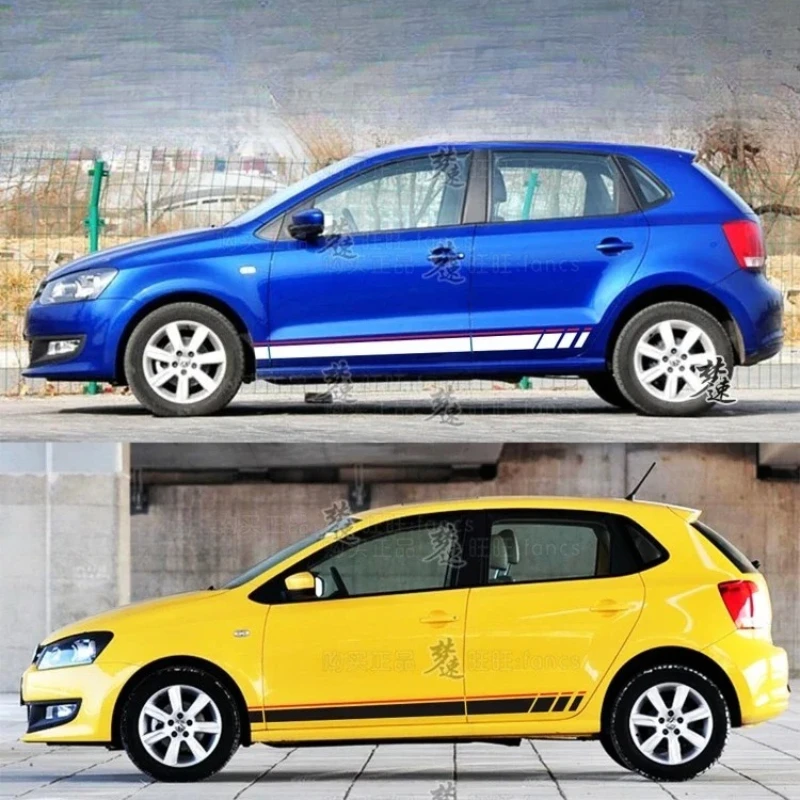 

Car Vinyl sticker FOR Volkswagen GOLF6 7 8 POLO Body Waist Line exterior decoration Customized fashionable custom sports decal