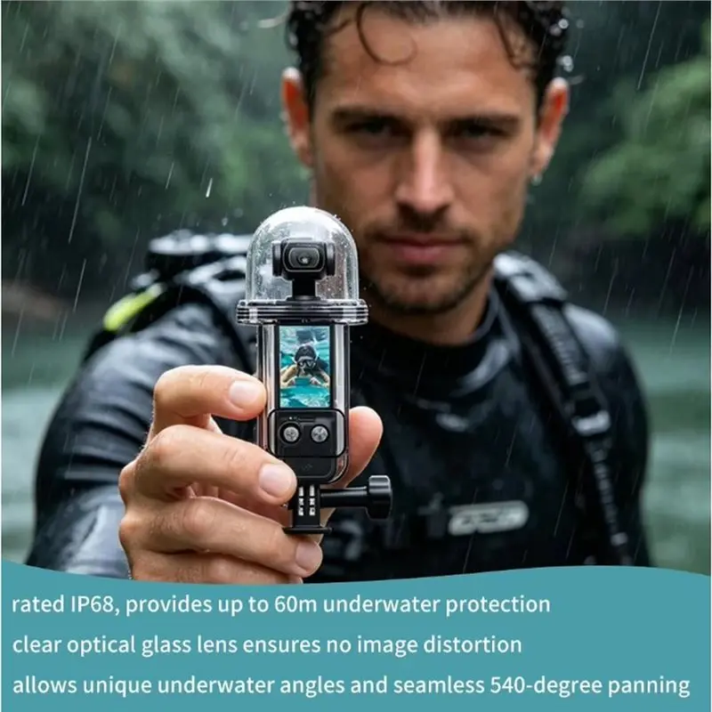 B03B-Schutzhülle für Dji Pocket 4 60M Unterwasser-wasserdichtes Tauchgehäuse Action-Kamera-Zubehör – Detail 4
