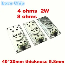 2PCS Notebook Speaker Horn 2W 8R 4R 4020 Internal magnetic Loud speaker 4 ohms 8 ohms 2 Watt 8R 2W 40*20MM thickness 5.8MM 2040