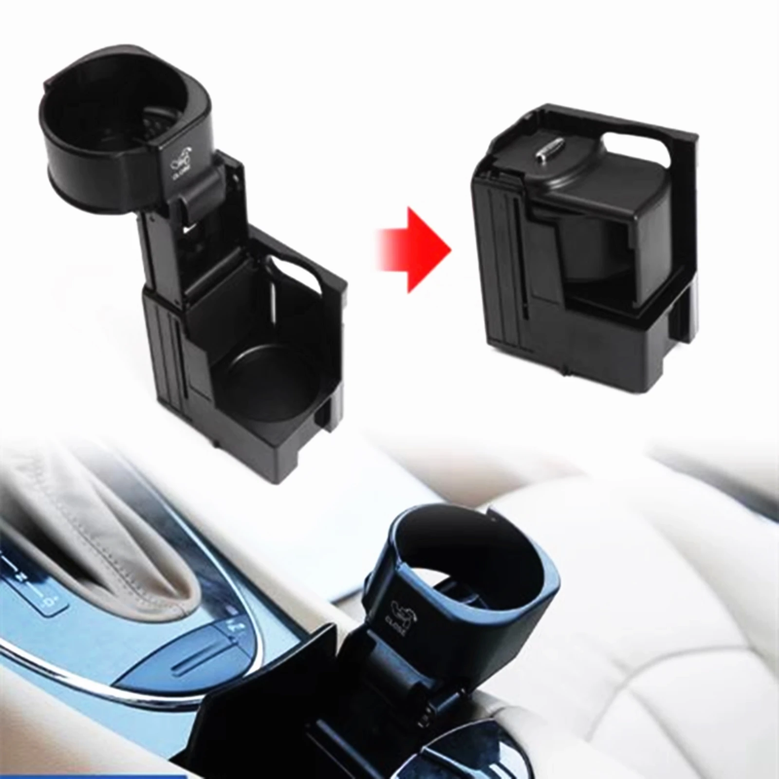 

Car Water Drink Cup Cover Holder Panel Support For Mercedes Benz E Class W211 2003-2008 CLS Class W219 2005-2009