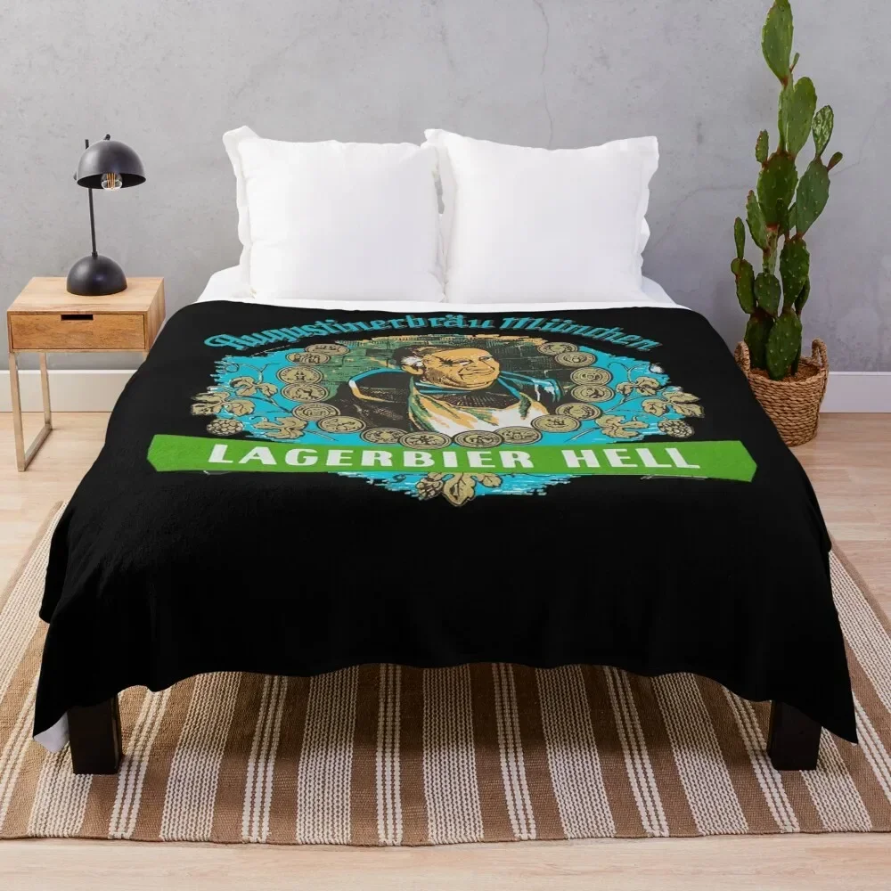 

Augustiner Munich Beer...Lagerbier Hell Classic T-Shirt Throw Blanket Decorative Beds Warm Blankets