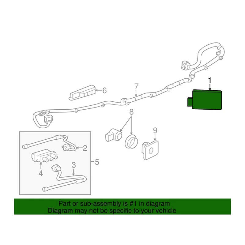 Módulo de controle de detecção de obstáculos ponto cego 84418801 lado do motorista para buick gmc 2017-2020