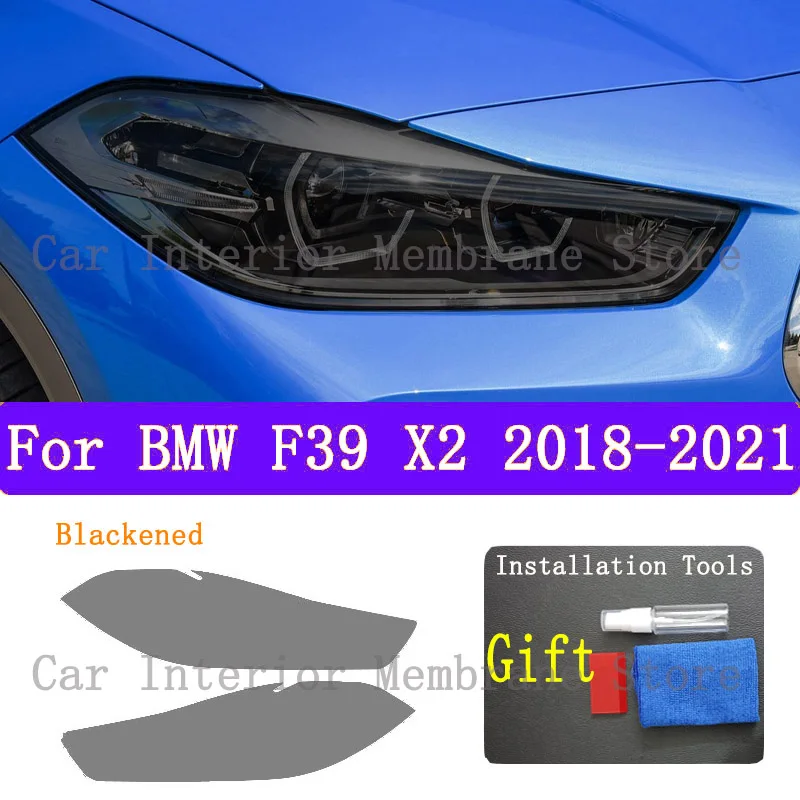 

For BMW X2 F39 2018 2020 2021 Car Exterior Headlight Anti-scratch Front Lamp Tint TPU Protective Film Cover Accessories Sticker