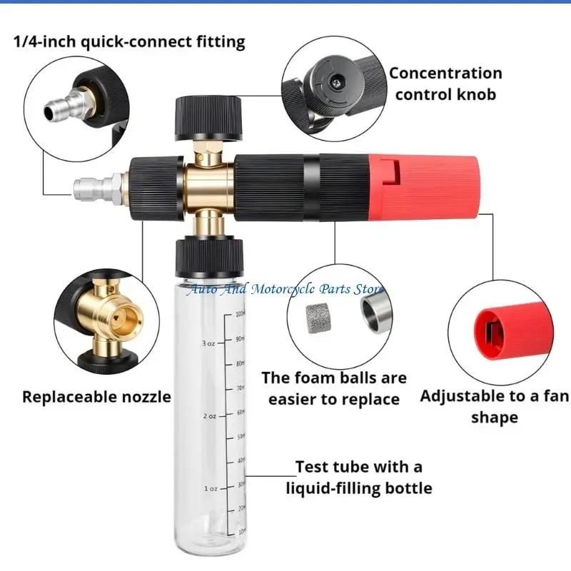 P9FD Foam Sprayer Tool Include 5 Nozzles With Thick Rich Suds And No Dilution