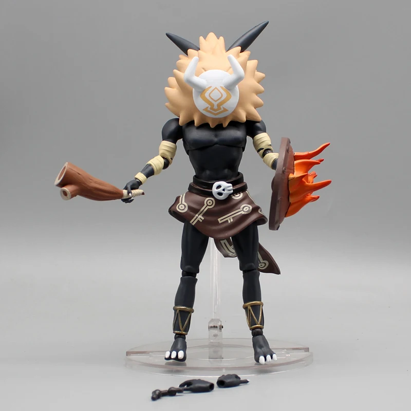 18cm Genshin Impact Wooden Shield Hilichurl Anime Figure Modle Animation Pvc Style Modle Statue Decoration  Collectiable Gifts