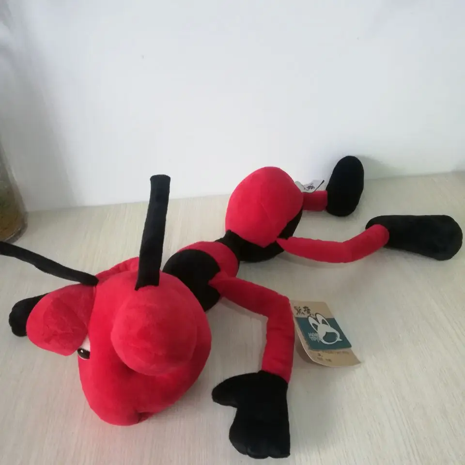 adorabile peluche di alta qualità formica rossa giocattolo bambola formica morbida regalo di compleanno per bambini circa 45 cm