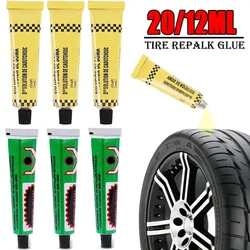 Pegamento para reparación de neumáticos, herramientas de pegamento de goma para pinchazos en el tubo interior, reparación de ruedas de bicicleta y motocicleta, accesorios para automóviles, 12g/20ml